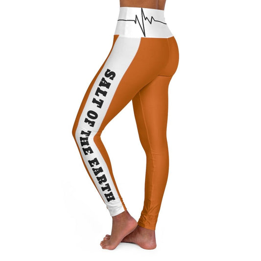 High Waisted Yoga Leggings - Burnt Orange Salt of the Earth Matthew