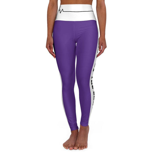 High Waisted Yoga Leggings - Dark Purple Salt of the Earth Matthew