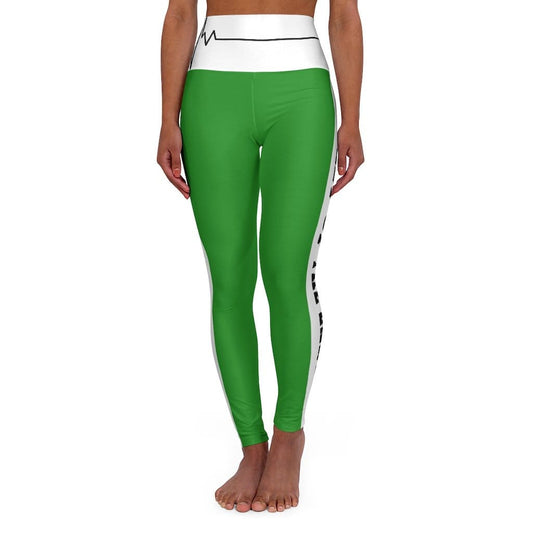 High Waisted Yoga Leggings - Forest Green Salt of the Earth Matthew