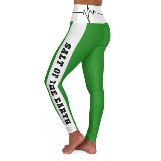 High Waisted Yoga Leggings - Forest Green Salt of the Earth Matthew