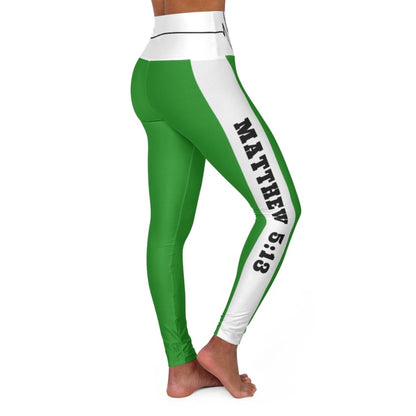 High Waisted Yoga Leggings - Forest Green Salt of the Earth Matthew