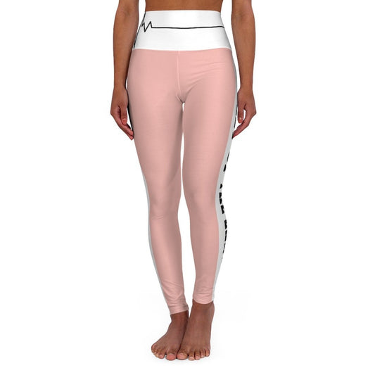 Womens High Waist Fitness Leggings - Peach Style Salt of the Earth