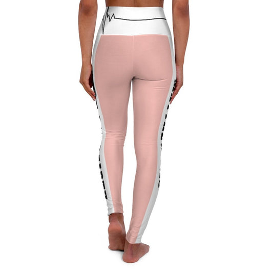 Womens High Waist Fitness Leggings - Peach Style Salt of the Earth