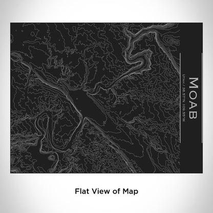 Moab - Utah Map Bottle with Bamboo Top in Matte