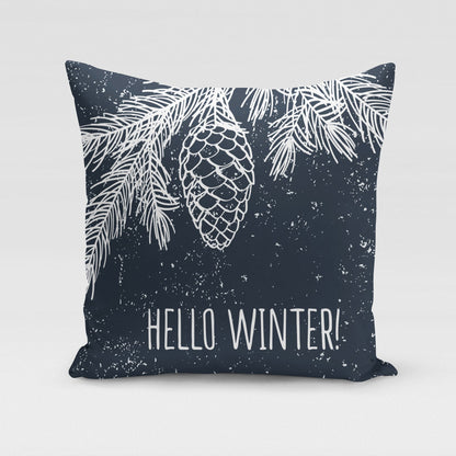 Hello Winter Pillow Cover