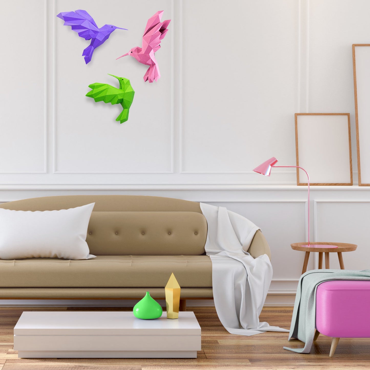 Hummingbird Wall Hanging for Home Decor (DIY Papercraft)