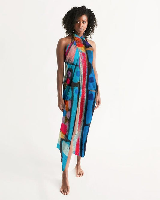 Swimsuit Cover Up Wrap / Sheer Multicolor - Sh7a00u