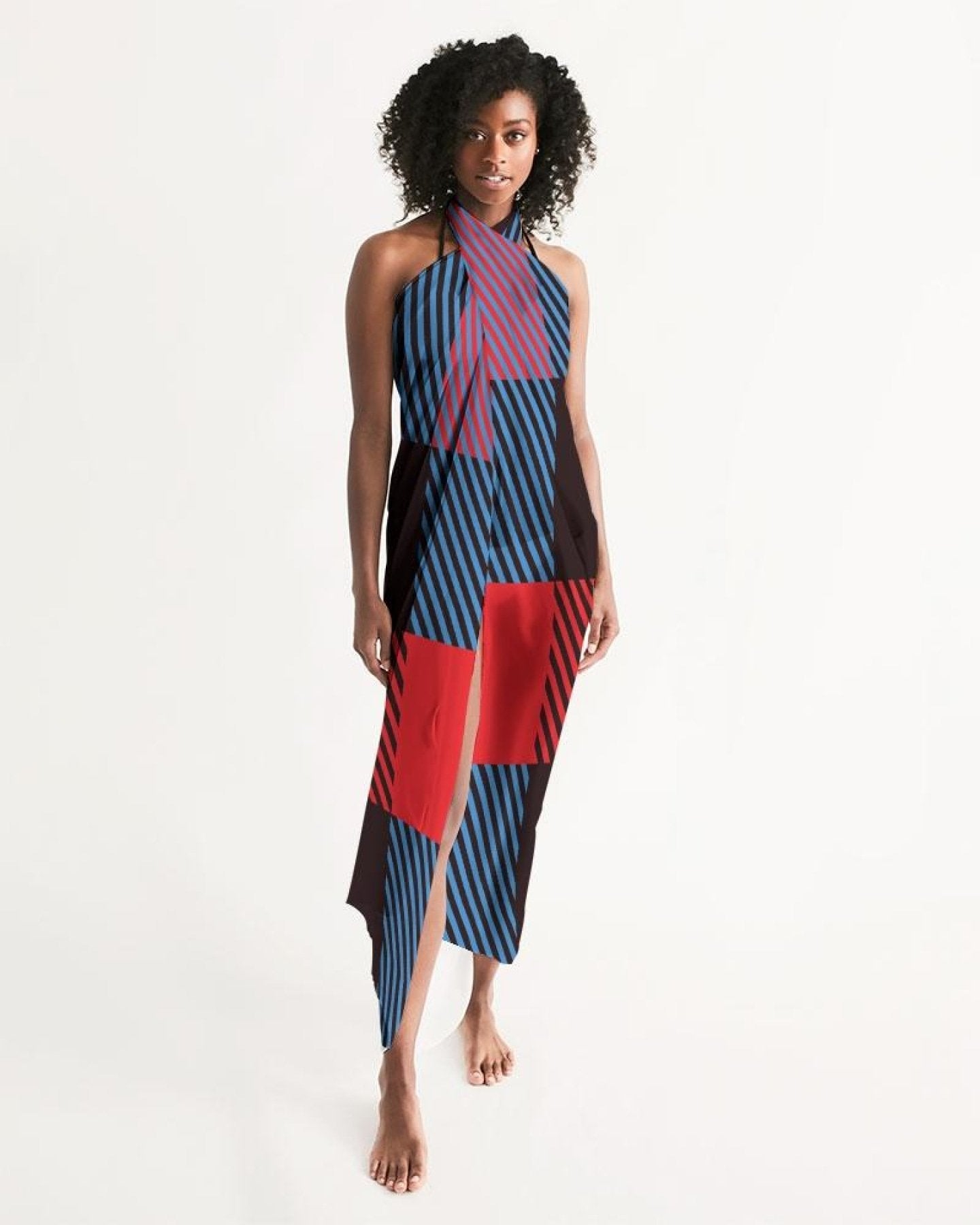 Sheer Multicolor Swimsuit Cover Up