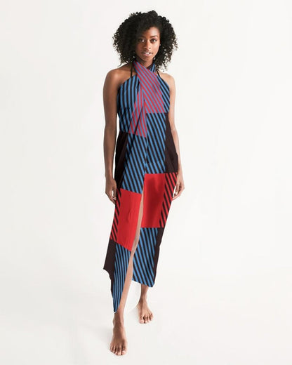 Sheer Multicolor Swimsuit Cover Up