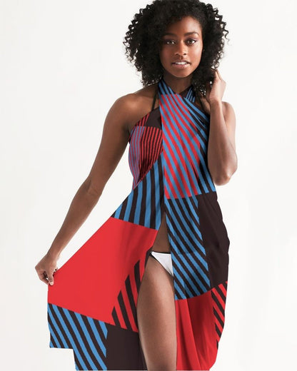 Sheer Multicolor Swimsuit Cover Up