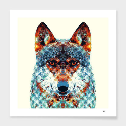 Wolf - Colorful Animals  Cushion/Pillow