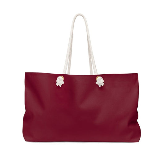 Weekender Tote Bag - Burgundy