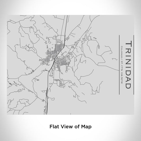 Trinidad - Colorado Map Bottle with Bamboo Top