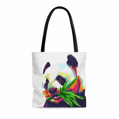 Large Tote Bag / Colorful Pop Art Panda - B154150