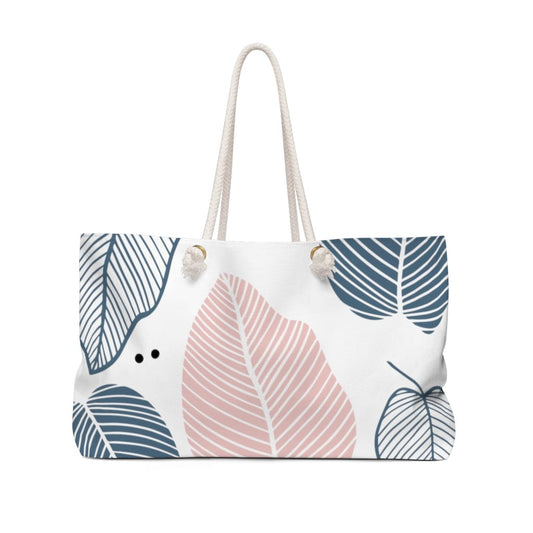 Weekender Tote Bag - Pastel Muliticolor Leaves