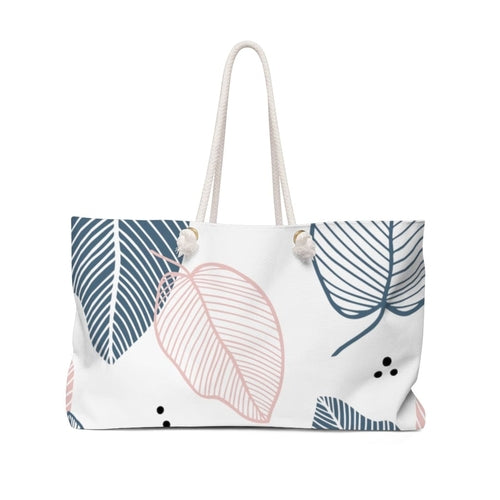 Weekender Tote Bag - Pastel Muliticolor Leaves