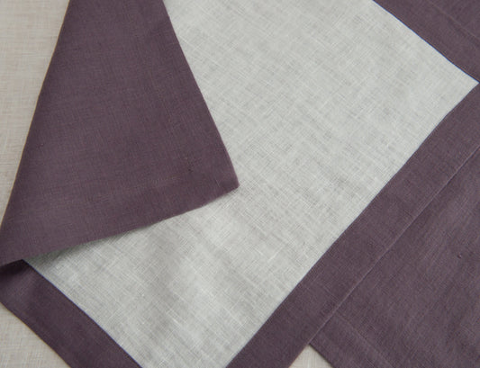 Double sided linen napkins