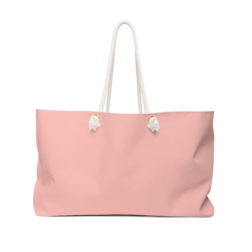 Weekender Tote Bag - Pastel Peach Pink
