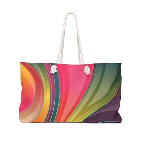 Weekender Tote Bag - Swirl Multicolor Illustration