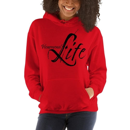 Womens Hoodie - Pullover Sweatshirt - Phenomenal Life / Black