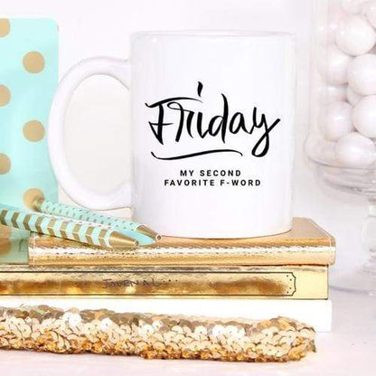 Magenta Shadow Gifts 11oz Coffee Mug - Friday, My Second Favorite