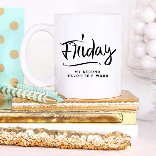 Magenta Shadow Gifts 11oz Coffee Mug - Friday, My Second Favorite