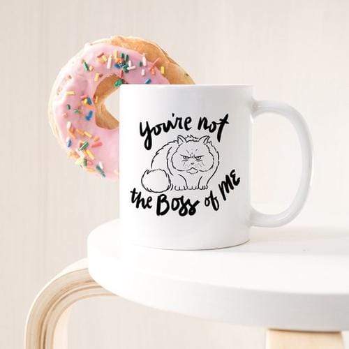 Magenta Shadow Gifts 11oz Coffee Mug - You're Not The Boss Of Me -