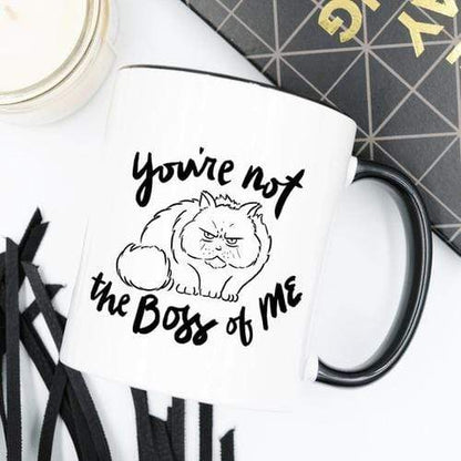 Magenta Shadow Gifts 11oz Coffee Mug - You're Not The Boss Of Me -