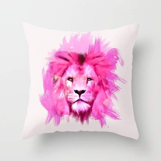 Scorpius Textiles & Pillows A pink lion looked at me. Cushion/Pillow