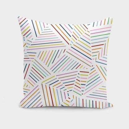 Scorpius Textiles & Pillows Ab Linear Rainbow Zoom  Cushion/Pillow