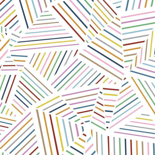 Scorpius Textiles & Pillows Ab Linear Rainbow Zoom  Cushion/Pillow