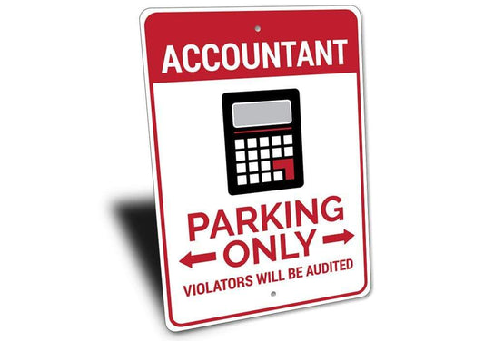 Orchid Eurybia Home Decor Accountant Parking Sign