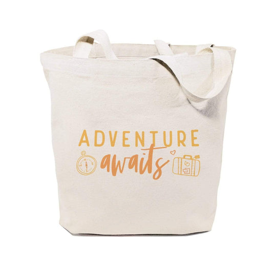Turquoise Andromeda Totes & Beach Bags Adventure Awaits Tote Bag