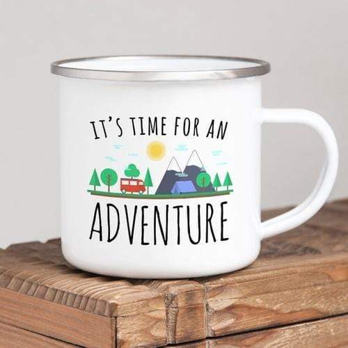 Magenta Shadow Gifts Adventure Mug Enamel Mug Wanderlust Camping Mug