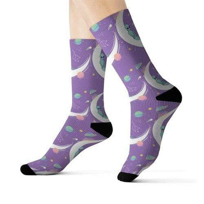 Yellow Pandora Socks L Alien Chilling Socks
