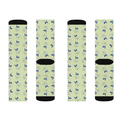 Yellow Pandora Socks Alien Yoga Socks