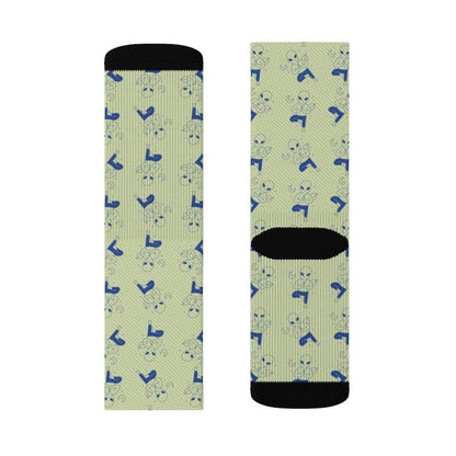 Yellow Pandora Socks Alien Yoga Socks