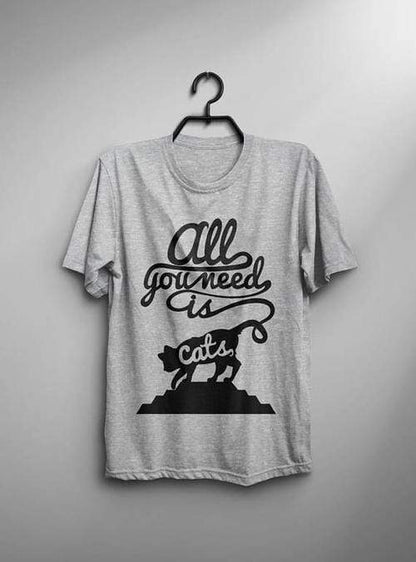 Green Lucky Men's Clothing All You Need Is Cats Men's Tee