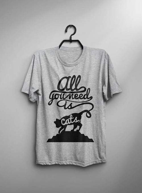 Green Lucky Men's Clothing All You Need Is Cats Men's Tee