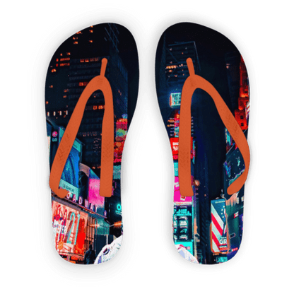 Scorpius Sandals L / Orange Strap Another Night Adult Flip Flops