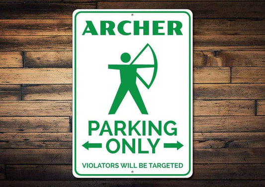 Orchid Eurybia Home Decor Archer Parking Sign