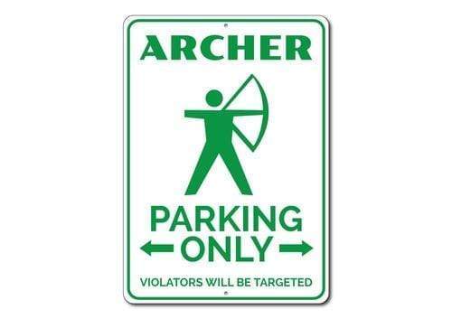 Orchid Eurybia Home Decor 10 x 14 inches Archer Parking Sign