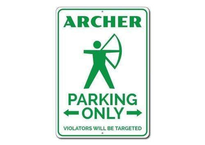 Orchid Eurybia Home Decor 10 x 14 inches Archer Parking Sign