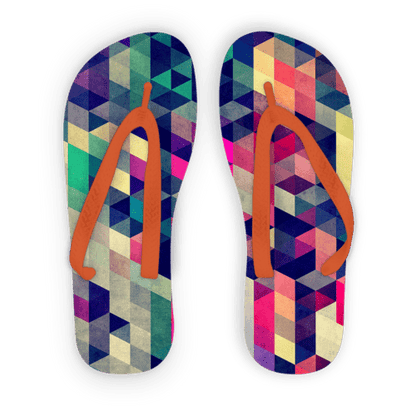 Scorpius Sandals L / Orange Strap ATYM Adult Flip Flops