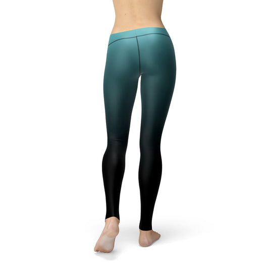 Orange Poppy Leggings Avery Blue Black Ombre Leggings