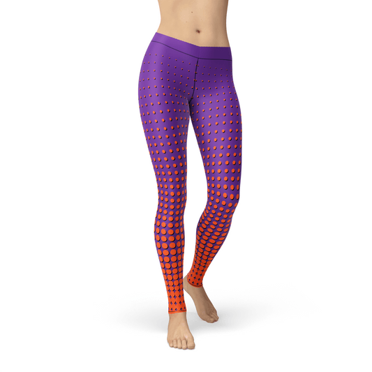 Orange Poppy Leggings Avery Orange Dots Leggings
