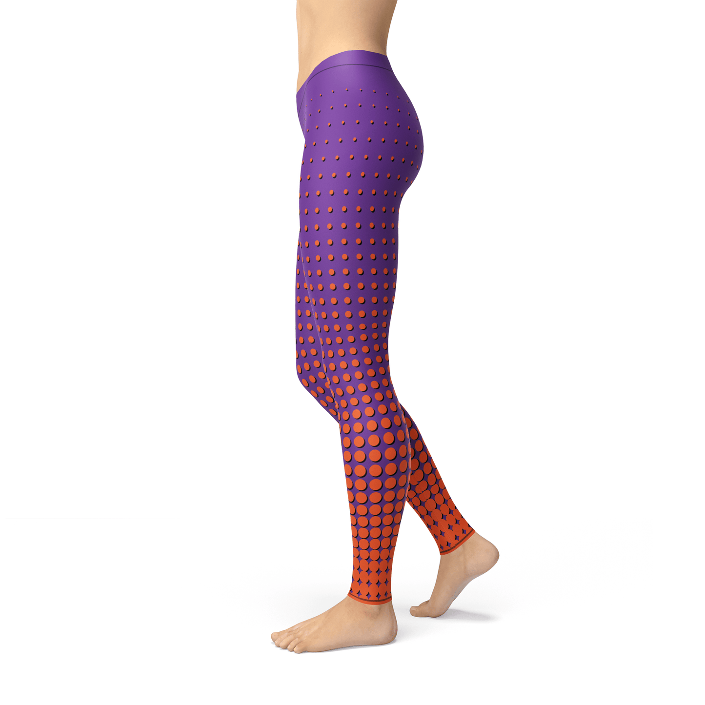 Orange Poppy Leggings Avery Orange Dots Leggings