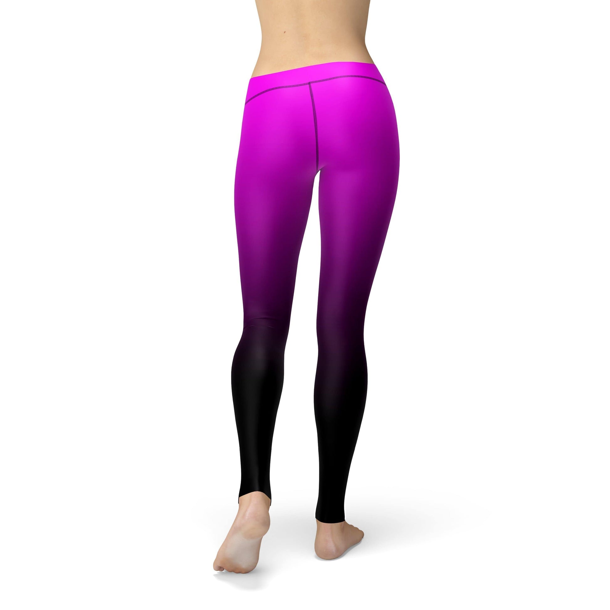 Orange Poppy Leggings Avery Pink Black Ombre Leggings