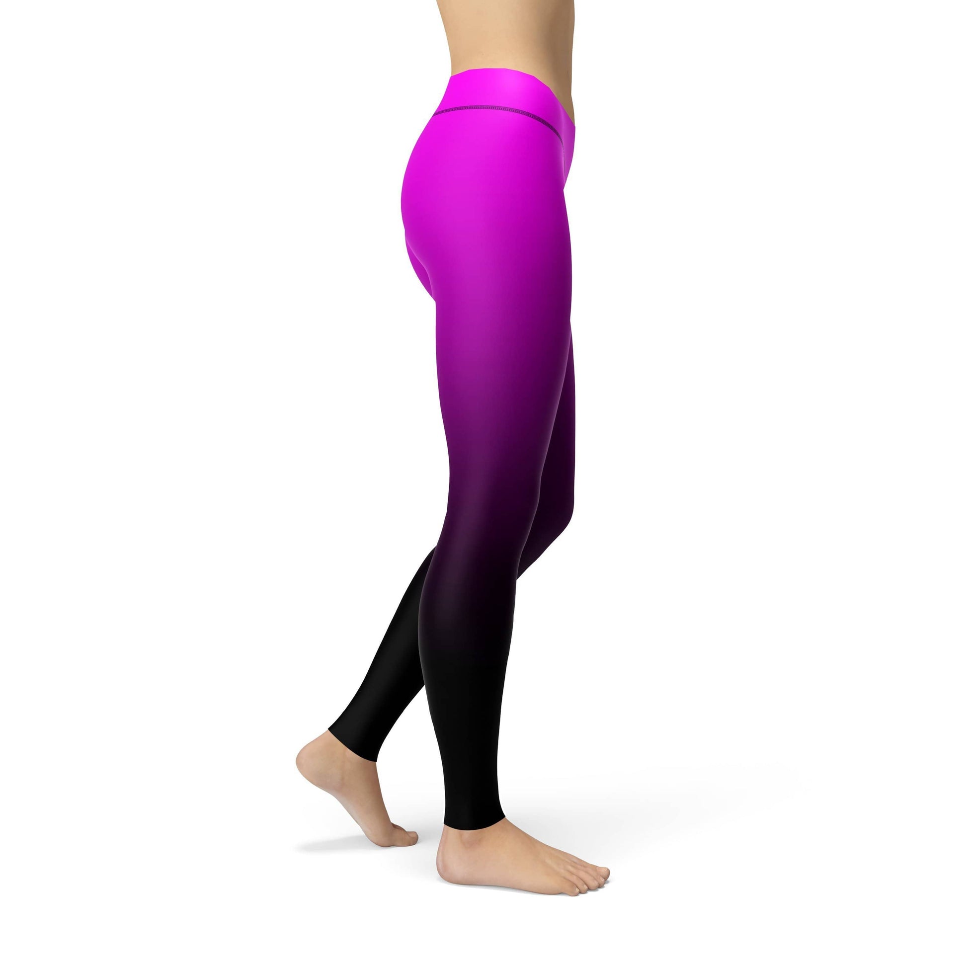Orange Poppy Leggings Avery Pink Black Ombre Leggings