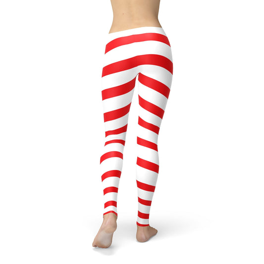 Orange Poppy Leggings Avery Red Candy Cane Leggings